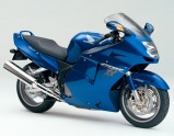 CBR 1100 XX model 2001 modrá