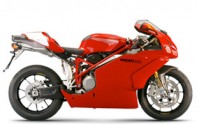 Ducati 999R červená