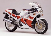 FZR 1000 model 1987 bíločervená